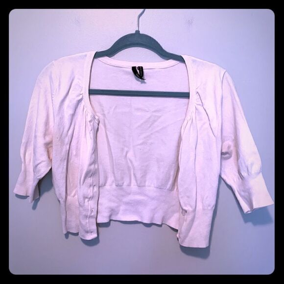 Women’s White takeout Cardigan  - Picture 1 of 5